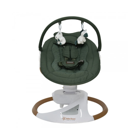 Ηλεκτρική Κούνια Ρηλάξ Snuggle Forest Green Bebe Stars 256-176